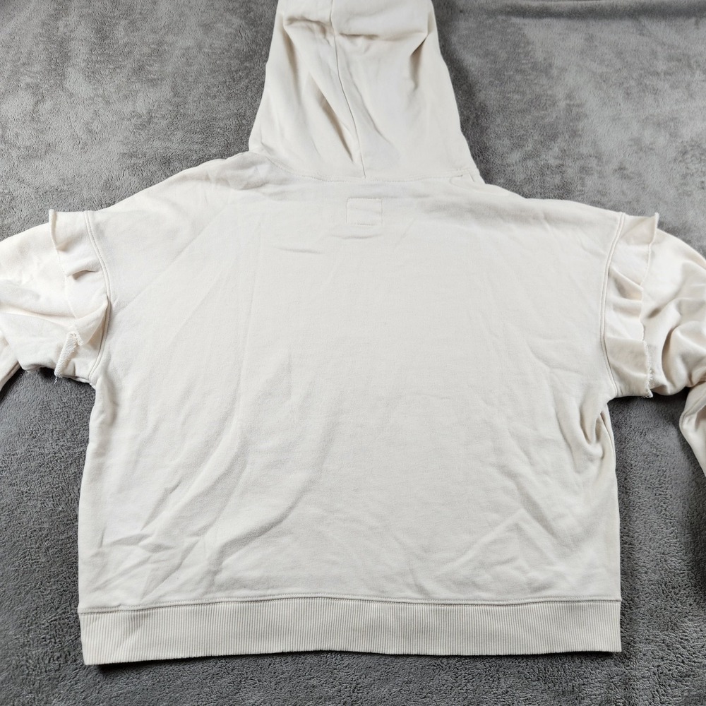 American Eagle Oversized Drop-Shoulder Hoodie Womens Size M Medium Raw Hem - Picture 5 of 11